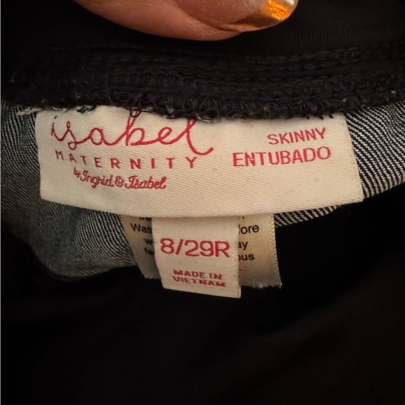 Isabel Maternity by Ingrid & Isabel Blue Skinny Jeans size 8/29 - Picture 6 of 7